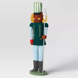 NWT - 18.5" Christmas Fabric Decorative Nutcracker with Pike